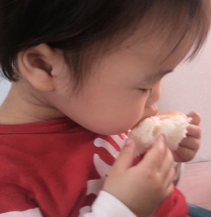  息子のアレルギーの為にパンを我慢していた娘(6歳)も、喜んで食べておりました(^o^)
