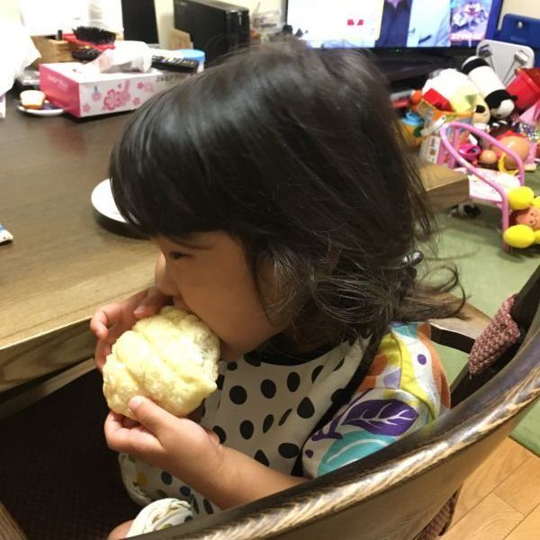 ずっと「メロンパンが食べたい！」と言っていた娘の夢を叶えることが出来ました