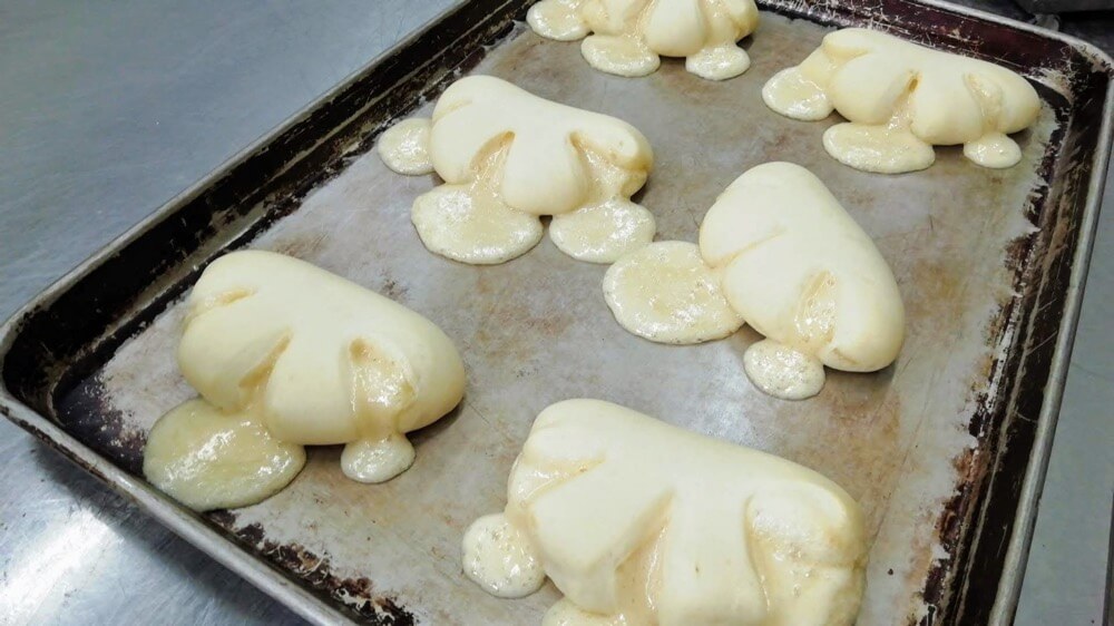 ごま豆腐屋さんに作ってもらった豆乳クリーム。アレルギー対応のパンにしてみたら･･･