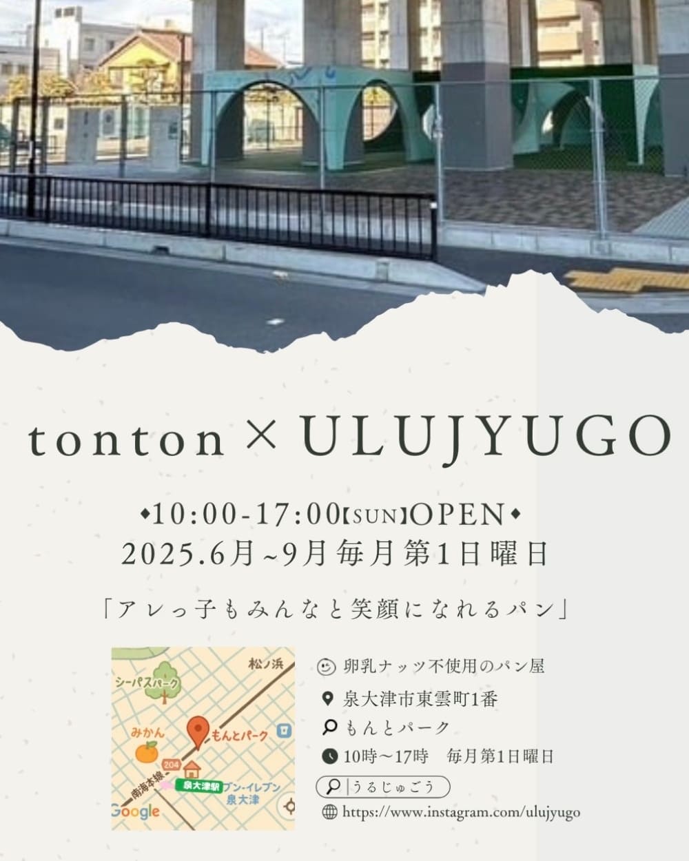 明日！7月6日（日）泉大津に「トントンパンPOPUPSTORE」が再登場！tontonパンを手に取って夏を楽しもう！ | アレルギー対応パンのtonton