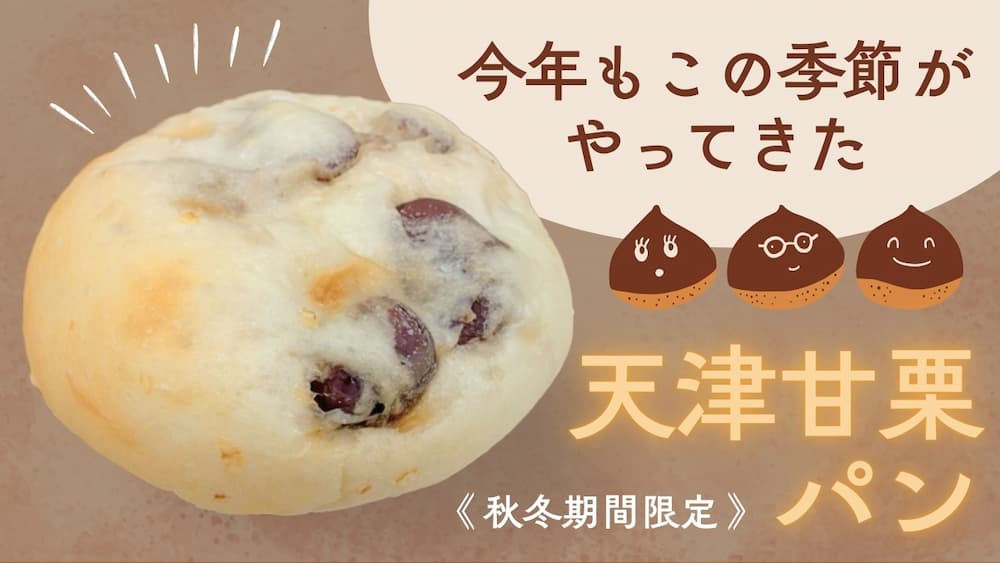 今年も登場！甘栗ゴロゴロの『秋のごちそうパン』 | アレルギー対応パンのtonton