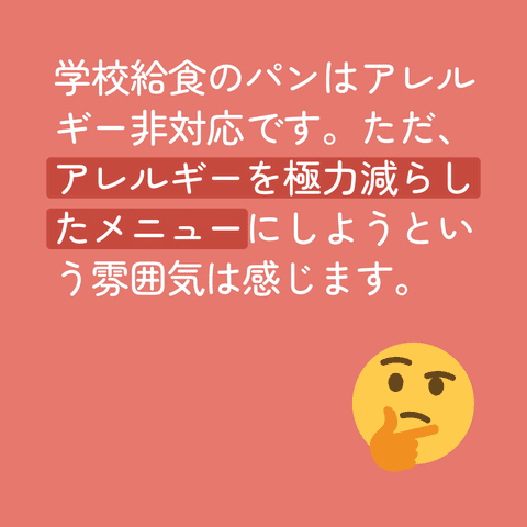 学校給食に関するアンケート結果 | アレルギー対応パンのtonton