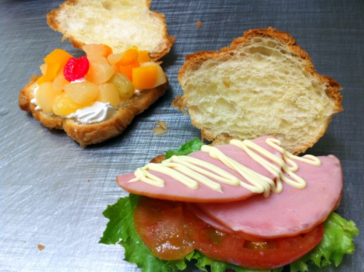 サンドイッチ用クロワッサン (4個入り)