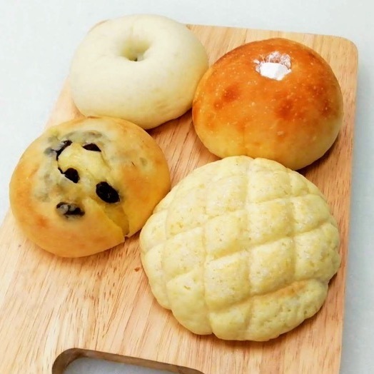 菓子パンセット 北海道こしあんパン メロンパン ホイップクリームパン メープルぶどうパン アレルギー対応パンのtonton