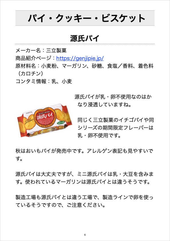 パイ・クッキー・ビスケット-源氏パイ