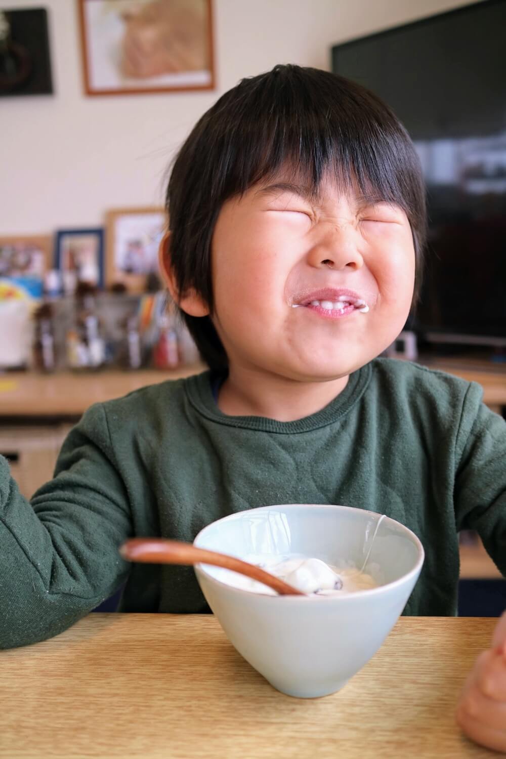 スタッフのお子さんに食べてもらいました