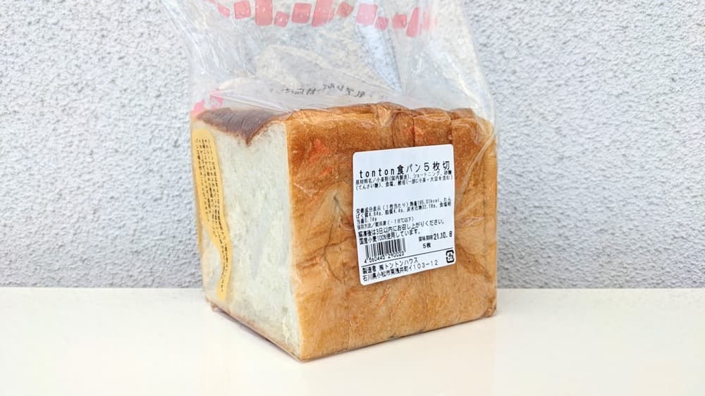 tonton食パン1斤 5枚切り