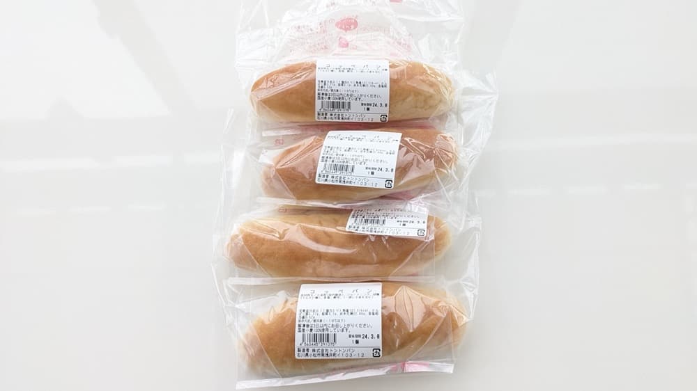 《オーダーパン》コッペパン (4個入り)（個包装） | アレルギー対応パンのtonton